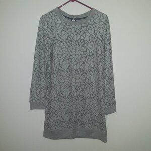 Ladies Lou & Gray, small dark gray w/light gray pattern, soft zipper back dress